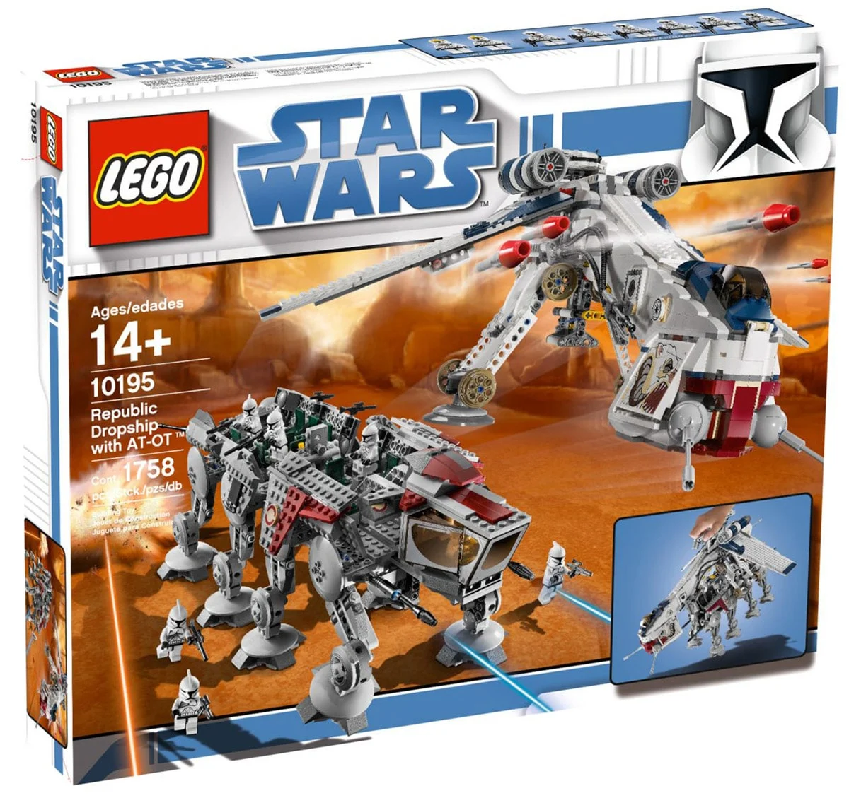 LEGO Star Wars Republic Dropship with AT-OT Walker 10195