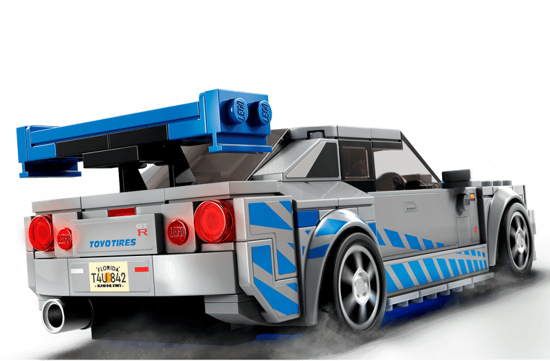 Detalles del LEGO Speed Champions Nissan Skyline GT-R R34 76917