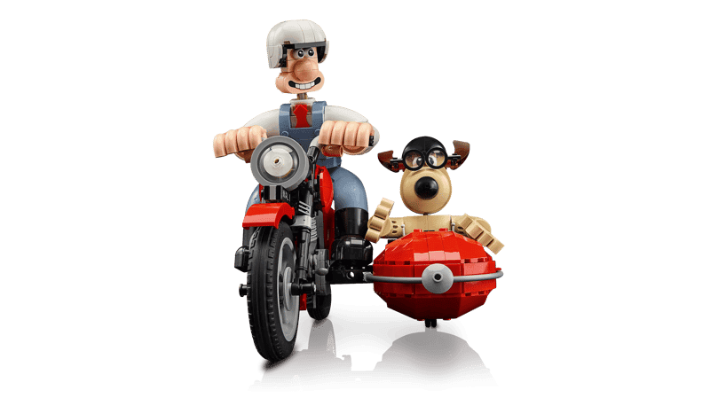 Vista frontal del LEGO Ideas Wallace & Gromit 21371
