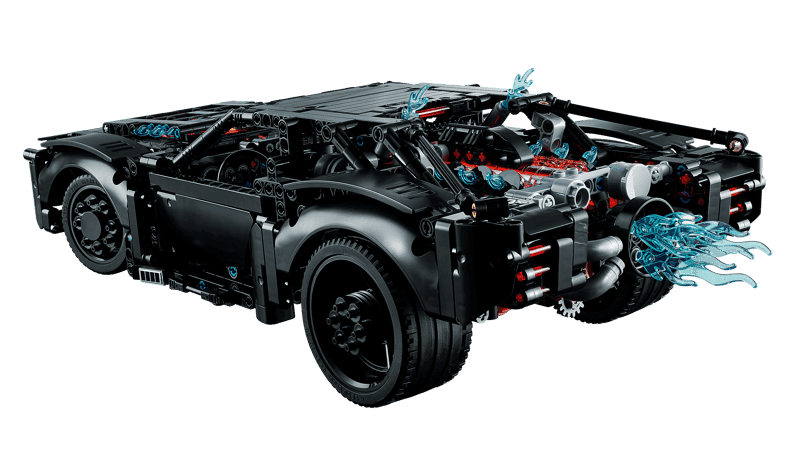 Parte trasera y motor del LEGO Technic 42127 The Batman Batmobile