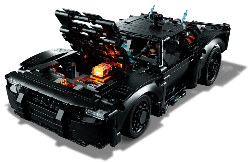 Capó abierto y ladrillo luminoso del LEGO Technic 42127