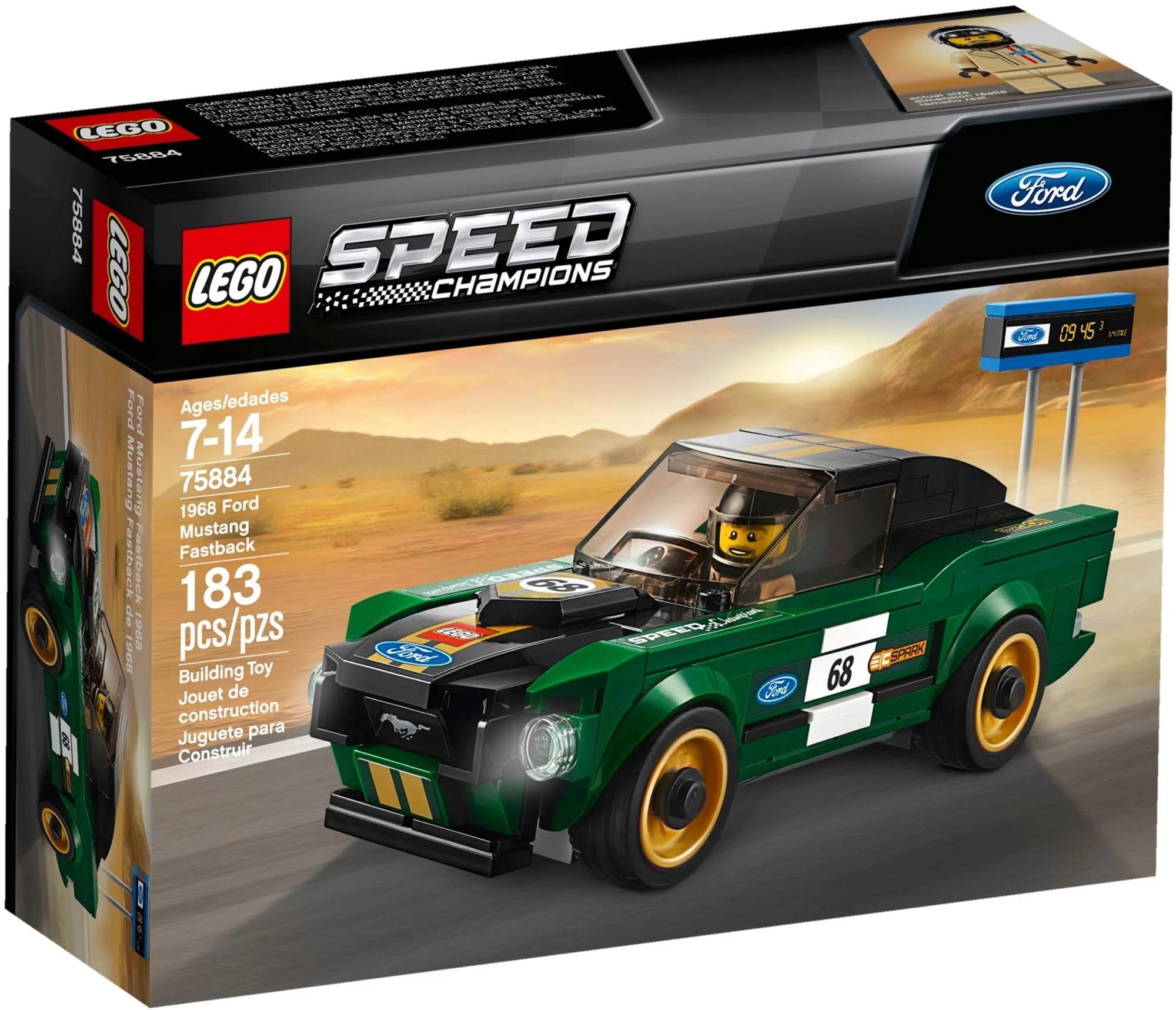 LEGO Speed Champions Ford Mustang Fastback de 1968 75884