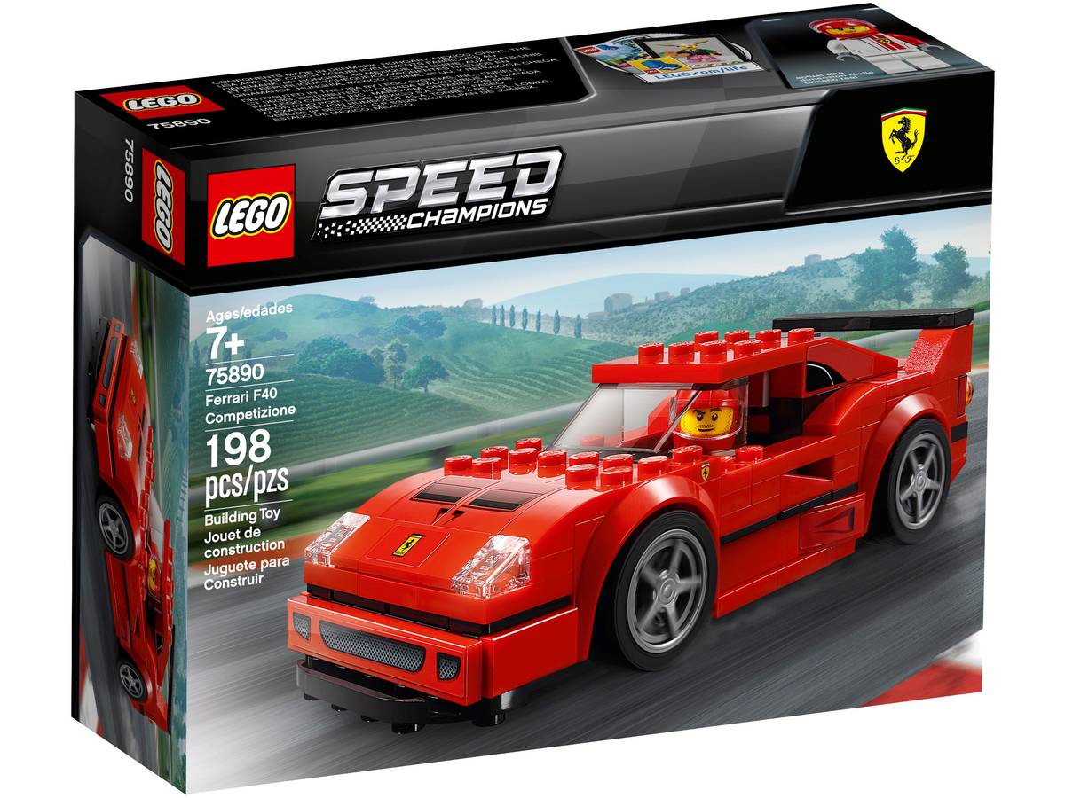 Caja del LEGO Ferrari F40 Competizione 75890 de Speed Champions