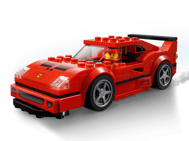 LEGO Ferrari F40 Competizione 75890 visto desde la parte delantera