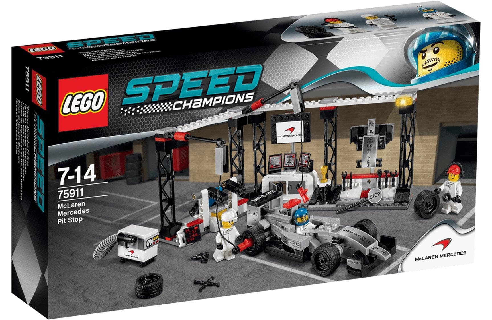 LEGO Speed Champions Parada en boxes de McLaren Mercedes 75911