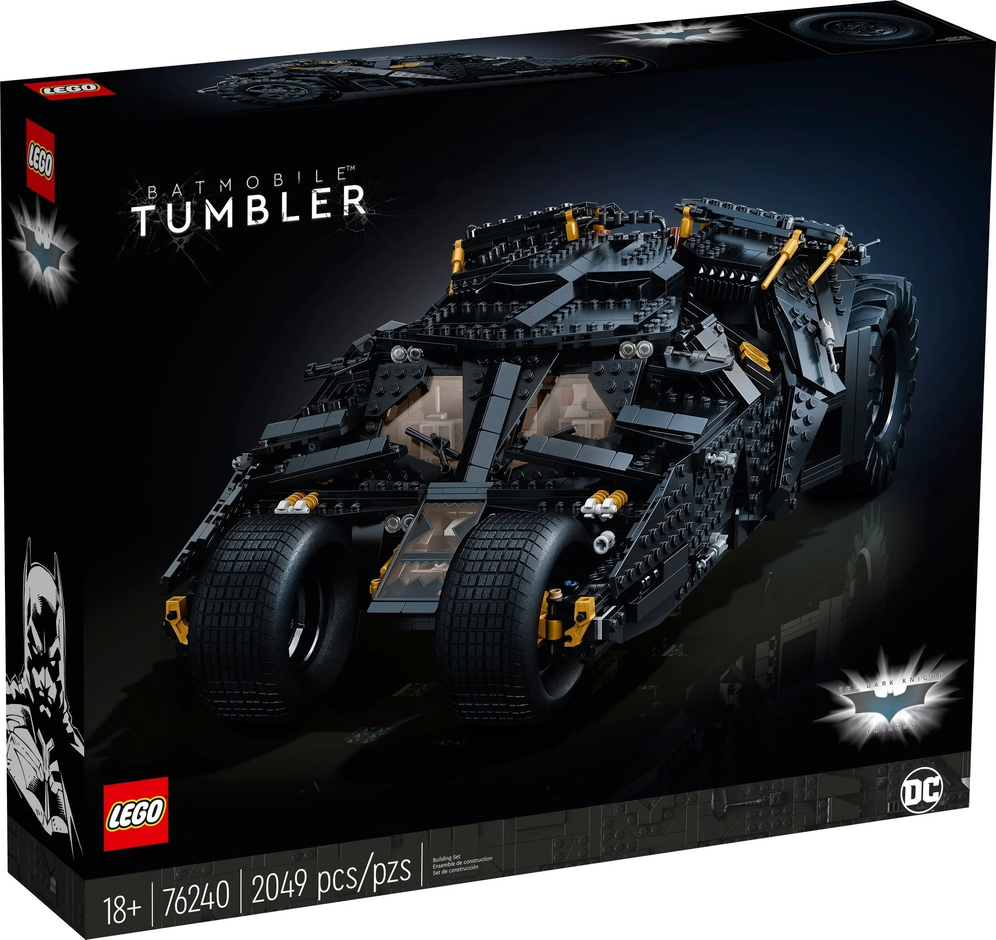 Caja del LEGO 76240 Batmobile Tumbler de Batman