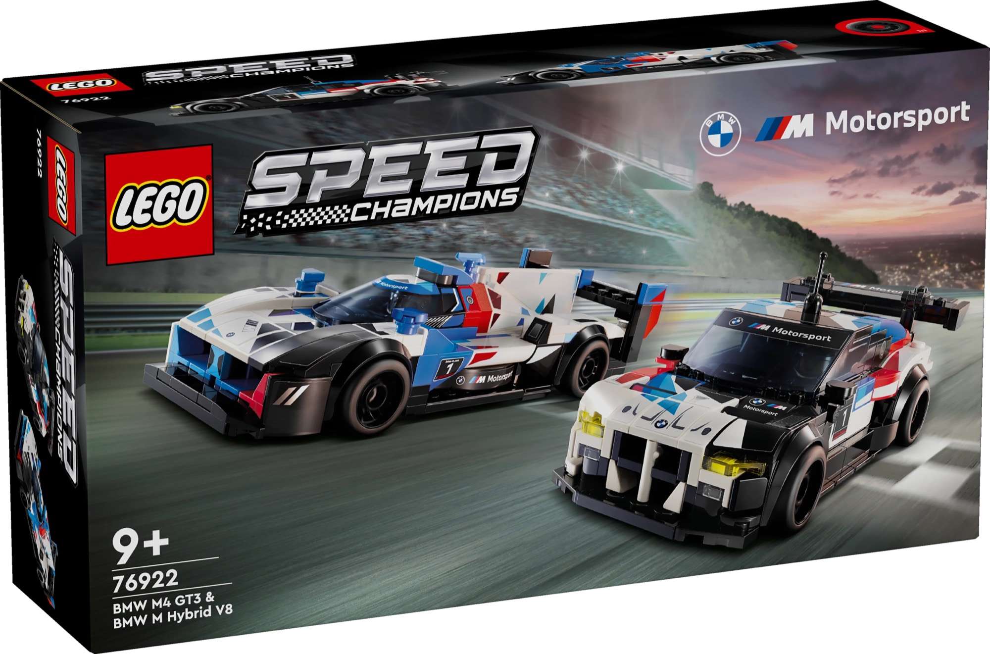 LEGO Speed Champions 76922 BMW M4 GT3 y BMW M Hybrid V8 de competición