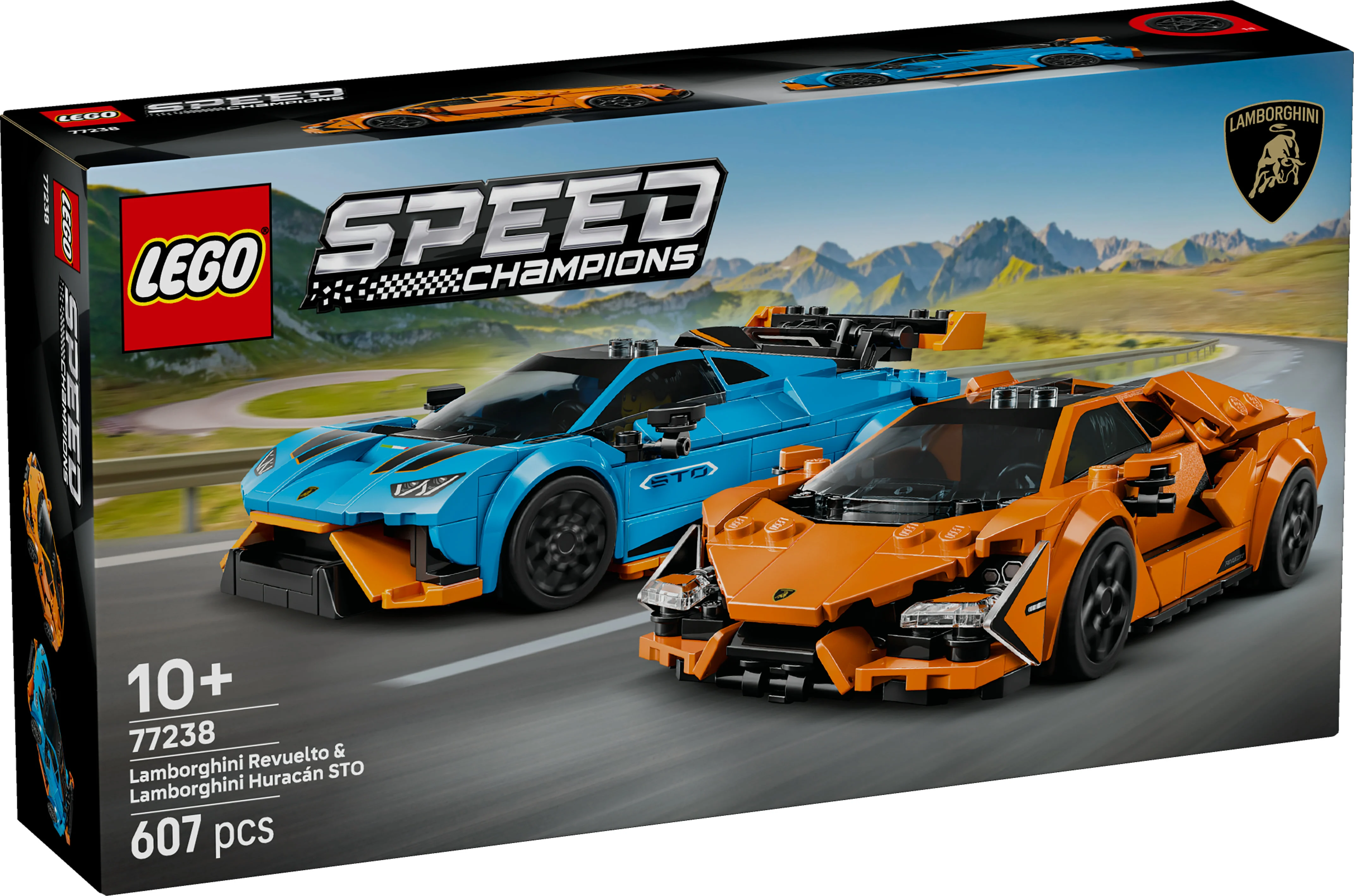 LEGO Speed Champions 77238 Lamborghini Revuelto y Huracán STO