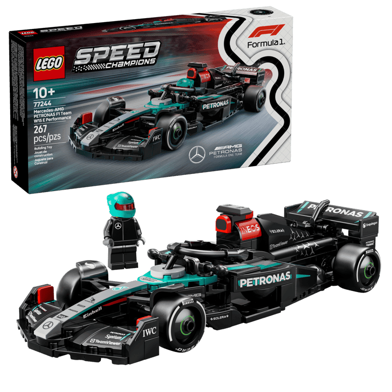 LEGO Speed Champions Mercedes-AMG F1 W15 77244 con caja, monoplaza y piloto