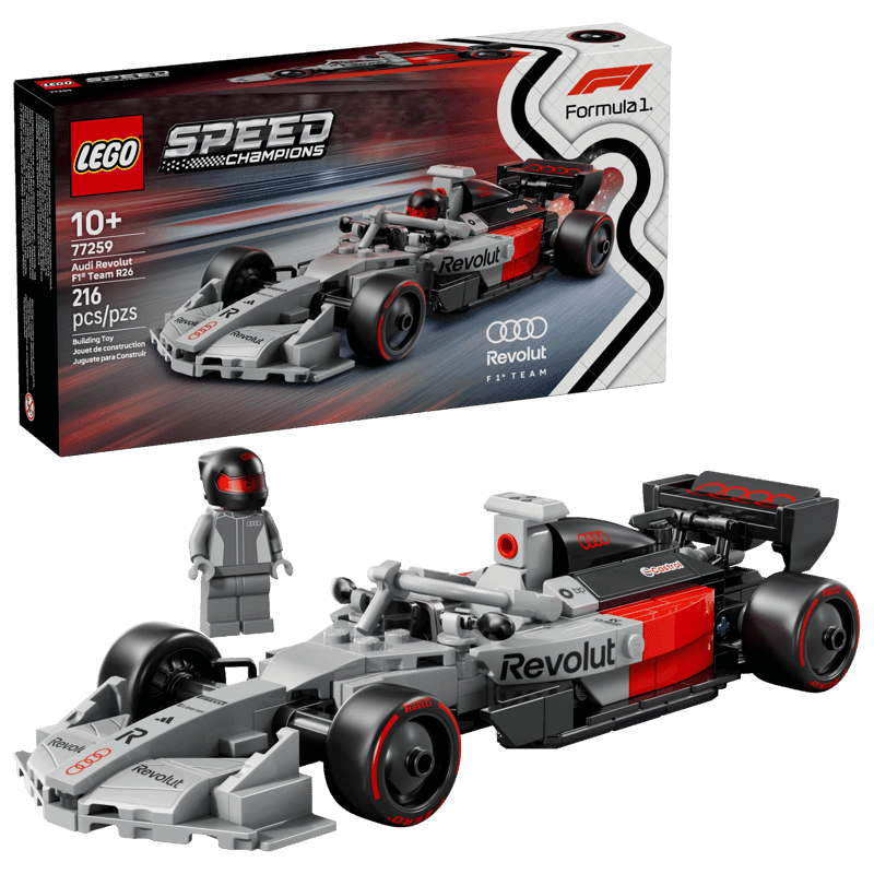 LEGO Speed Champions Audi Revolut F1 Team R26 77259 con caja, coche y minifigura
