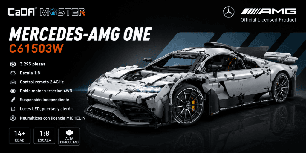 CaDA Master 1:8 Mercedes-AMG ONE C61503W gris a escala 1:8