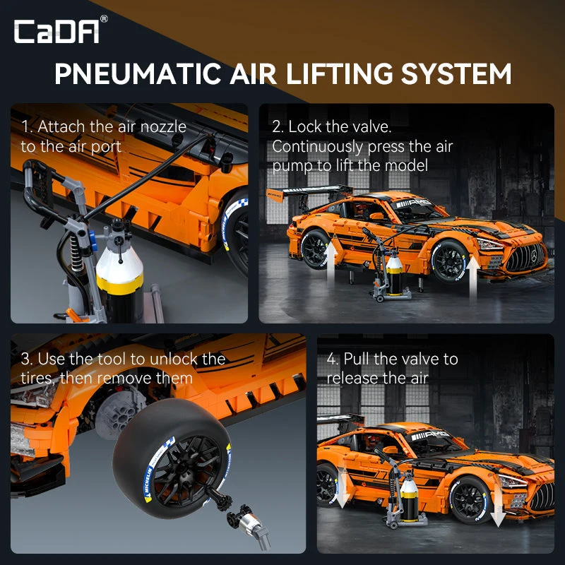Sistema neumático de elevación del CaDA Mercedes-AMG GT3 C64008W