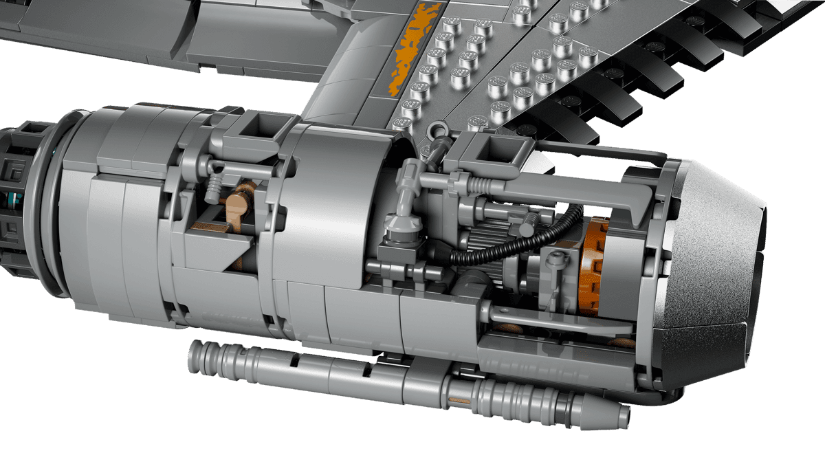 Detalle del motor del LEGO Star Wars UCS 75442