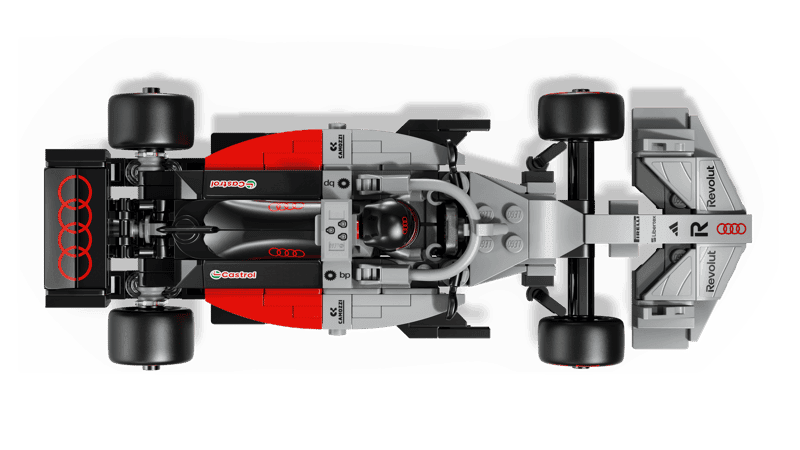 Vista superior del LEGO Audi Revolut F1 Team R26 77259