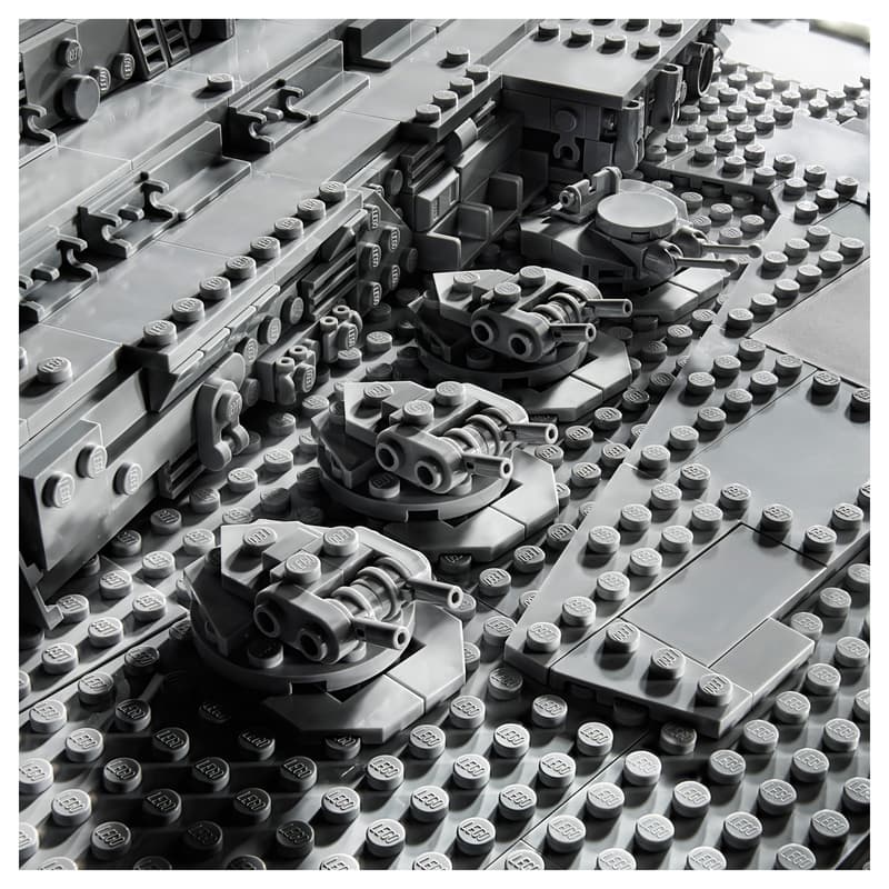 Detalle de los cañones del LEGO Destructor Estelar Imperial UCS 75252