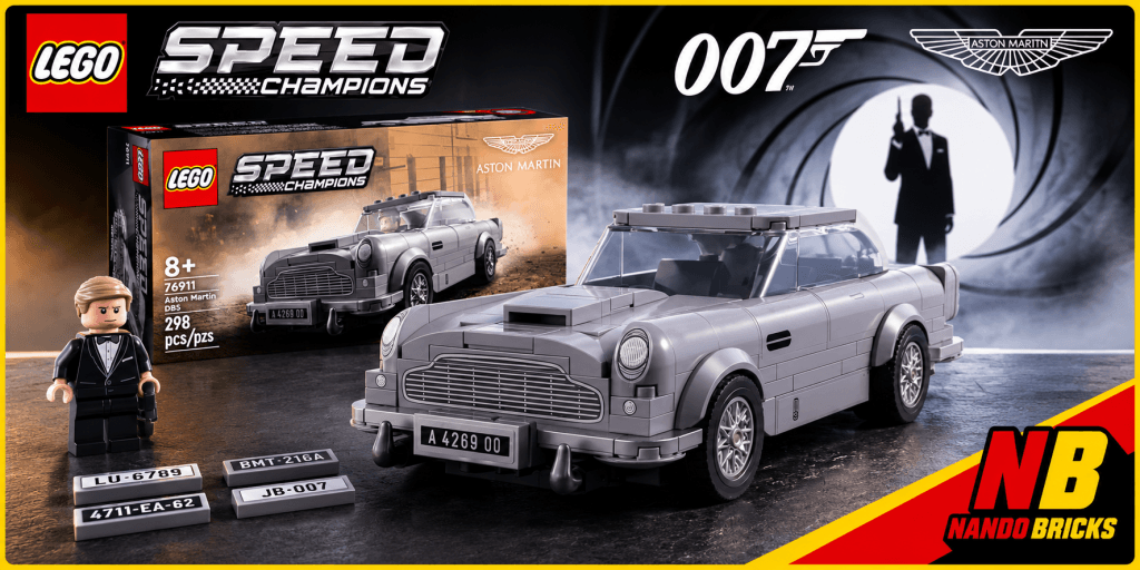 LEGO Aston Martin DB5 76911 de James Bond 007 con coche, minifigura y caja