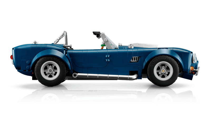 Funciones practicables del LEGO Icons Shelby Cobra 427 S/C 10357