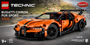 LEGO Technic Bugatti Chiron Pur Sport 42222 en color naranja