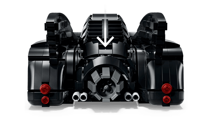 Mecanismo trasero del LEGO Batmóvil 76355 de Batman Returns
