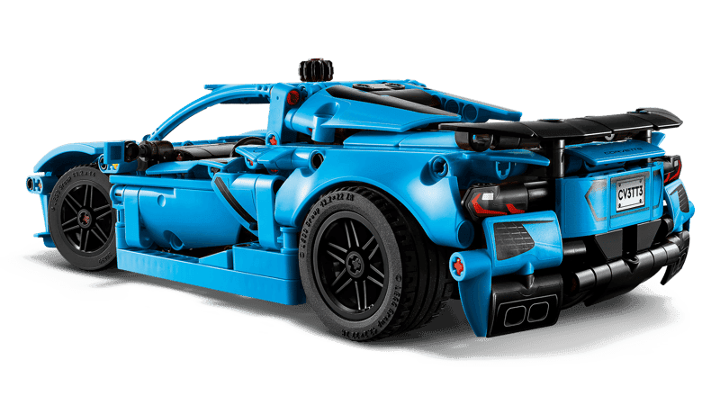Parte trasera del LEGO Technic 42217 Chevrolet Corvette Stingray Azul
