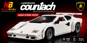 LEGO Icons Lamborghini Countach 5000 Quattrovalvole 10337