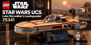 LEGO Star Wars UCS 75341 Landspeeder de Luke Skywalker con soporte y minifiguras