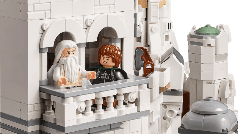Escena con personajes en uno de los interiores del LEGO Minas Tirith 11377