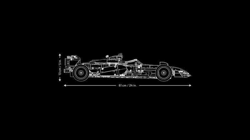 Medidas del LEGO Technic McLaren MCL39 F1 42228